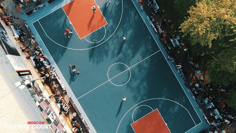Баскетбольная площадка парк горького